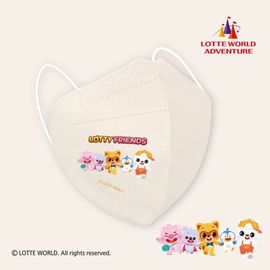 [The good] 2D Lotte World Mask (3 pieces, small)_Lotte World Collaboration, Theme Park Concept, Icon Design, Character Motif_Made in Korea